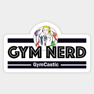 Gym Nerd (black) Sticker